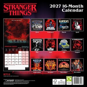 Stranger Things Kalender 2027 30 x 30 cm