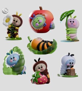 Wooly Bear and Friends Vinyl Minifiguren S1 13 cm Blind...
