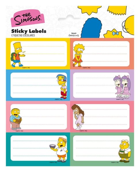 Die Simpsons Selbstklebende Etiketten (10)