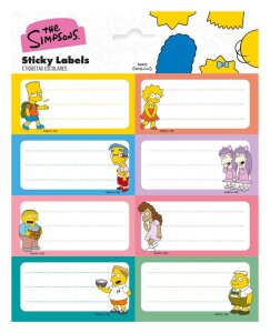 Die Simpsons Selbstklebende Etiketten (10)
