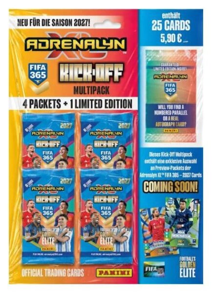FIFA 365 Adrenalyn XL 2027 Trading Cards Kick-Off Multipack *DE*