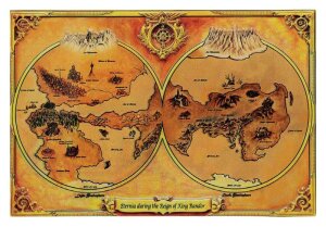 Masters of the Universe Replik Metal Map of Eternia...