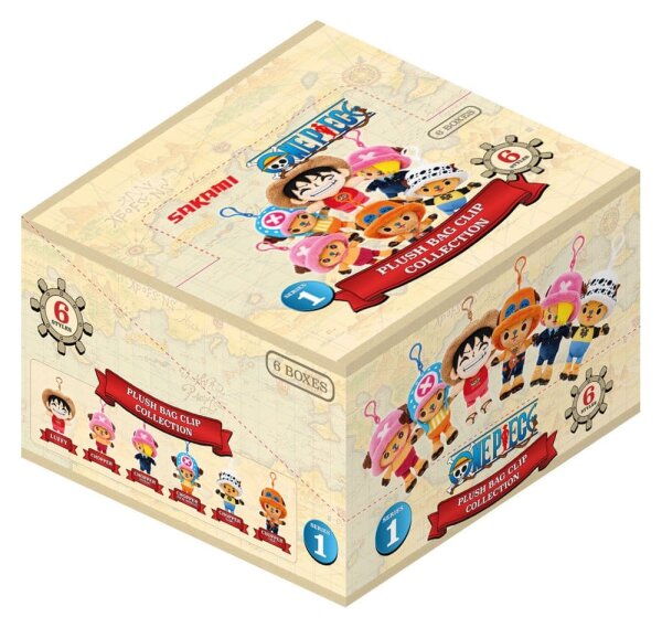 One Piece Plüsch-Schlüsselanhänger Blind Box 11 cm Display (6)