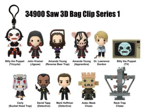Saw 3D PVC-Taschenanhänger Serie 1 Blind Bag Display...