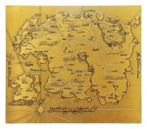 The Elder Scrolls Replik Metal Map of Tamriel Limited...