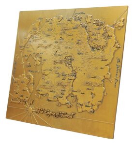 The Elder Scrolls Replik Metal Map of Tamriel Limited...