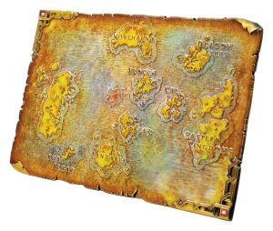 World of Warcraft Replik Metal Map of Azeroth Limited...