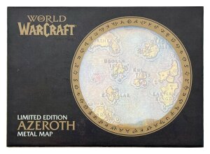 World of Warcraft Replik Metal Map of Azeroth Limited Edition 12 x 18 cm