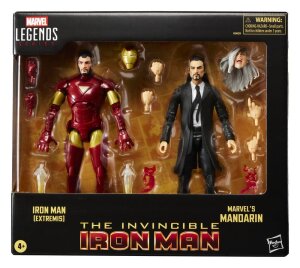 Marvel Legends Actionfiguren 2er-Pack Iron Man (Extremis) & Marvels Mandarin 15 cm