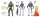 Marvel Legends Actionfiguren 3er-Pack X-Force 15 cm