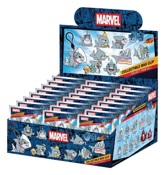Marvel Rivals 3D PVC-Taschenanhänger Jeff the Land Shark Series 17 Display (24)