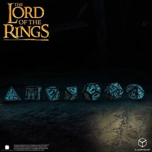 Der Herr der Ringe 7er-Würfelset Moria (Glow in the...