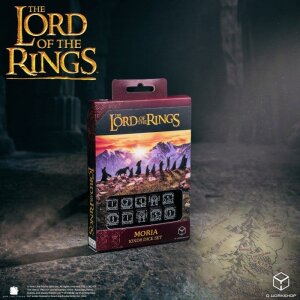 Der Herr der Ringe: 10er D6 Würfelset Moria (Glow in the dark)