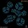 Der Herr der Ringe: 10er D6 Würfelset Moria (Glow in the dark)