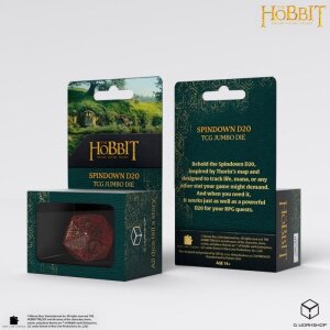 Der Hobbit Spindown Jumbo Würfel Ember TCG D20