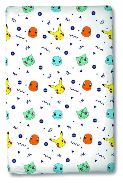 Pokemon Spannbetttuch Head 90 x 200 cm