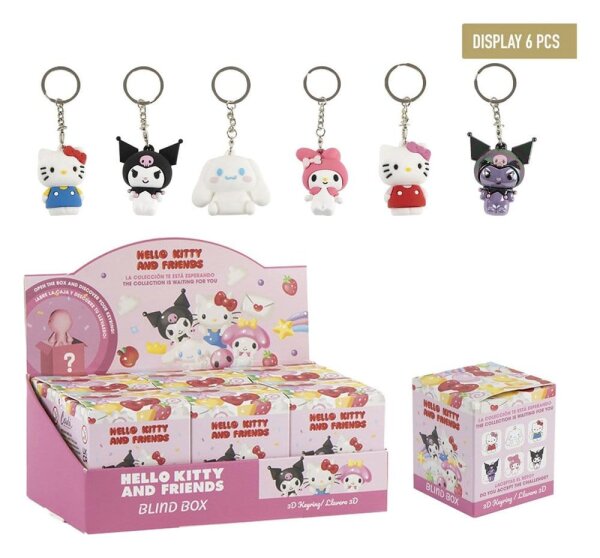 Sanrio Hello Kitty Schlüsselanhänger Blind Box Display (6)
