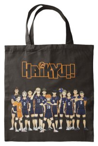 Tragetasche Haikyu Schwarz 40 x 35 cm