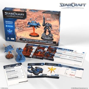 StarCraft TMG Helden Erweiterungs-Set Terran: Jim Raynor & Point Defense Drone