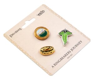 Herr der Ringe Trilogie Pin-Set A Ringbearers Journey