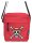 One Piece Umhängetasche Luffy Jolly Roger (Red) 23 cm