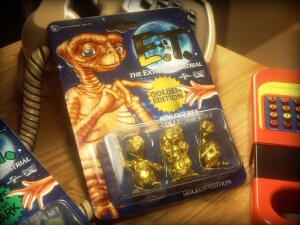 E.T. Der Außerirdische Collectors Set Minifiguren 3er-Pack Golden Edition 5 cm