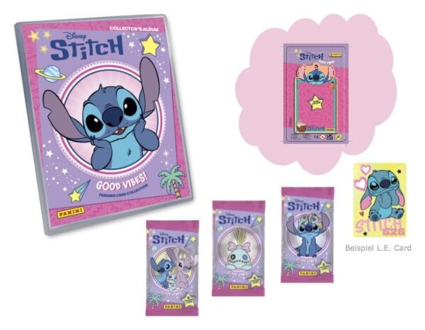 Stitch Sammelkarten Good Vibes Starter Pack mit Kartenhalter *DE*