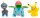 Pokemon Battle Figure Set Actionfiguren Pikachu, Kapuno & Bisaknosp (3er-Pack)