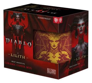 Diablo IV Tasse mit Thermoeffekt Liliths Blood