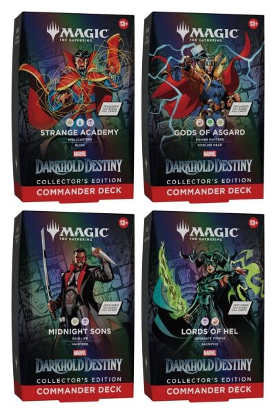 Magic the Gathering Marvel: Darkhold Destiny Collectors Edition Commander-Decks Umkarton (4) englisch
