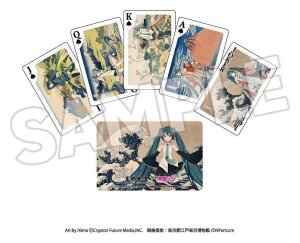 Katsushika Hokusai x Hatsune Miku Spielkarten