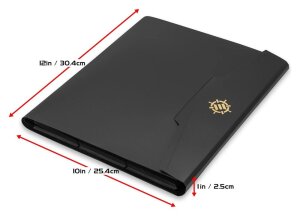 Enhance Binder 9 Pocket Kartenbinder Schwarz 30 x 25 x 3 cm