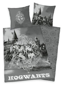 Harry Potter Bettwäsche Hogwarts Gray 135 x 200 cm