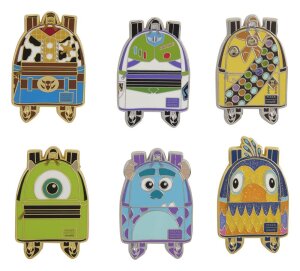 Disney/Pixar by Loungefly Ansteck-Pins Mini Backpack Blind Box Sortiment (12)