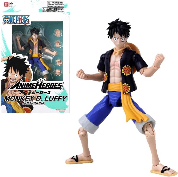 One Piece Anime Heroes Actionfigur 17 cm - Monkey D. Luffy Dressrosa